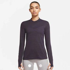 Nike Women's Dri-FIT Run Division LS Top Black Size Large - DV7243-010